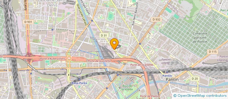 localisation de l'entreprise MONSIEUR TEHLAY KAHSAY  AUBERVILLIERS