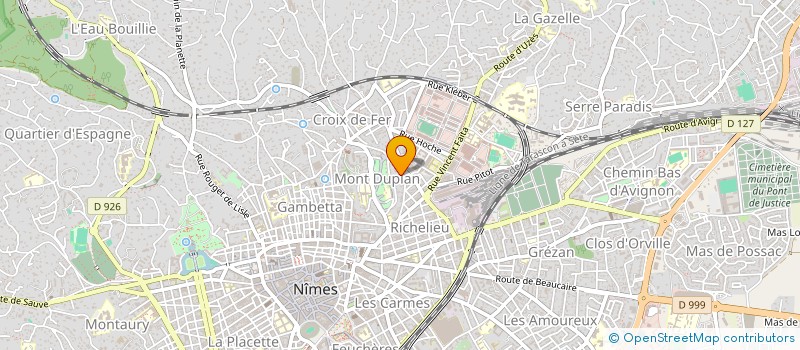 localisation de l'entreprise MONSIEUR TEIVA FAURE  NIMES