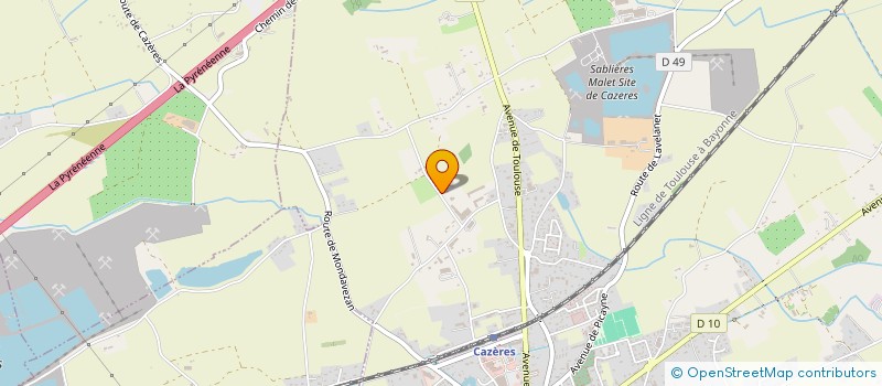 localisation de l'entreprise MONSIEUR TEJJY BELLISARIO  CAZERES