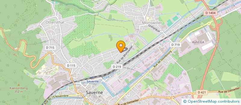 localisation de l'entreprise MONSIEUR TEKIN AKGUL  SAVERNE