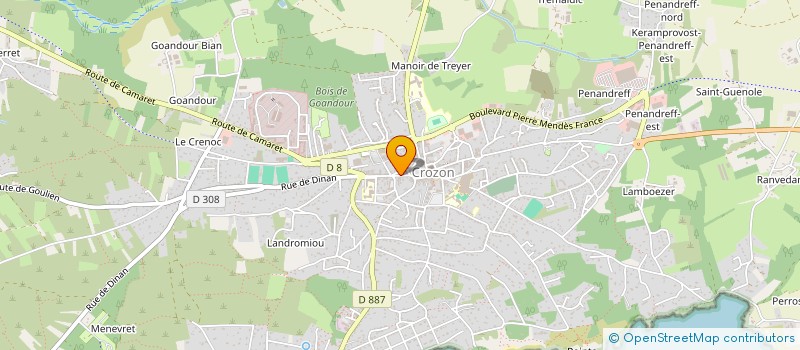 localisation de l'entreprise MONSIEUR TEKIN ALTUNTAS  CROZON