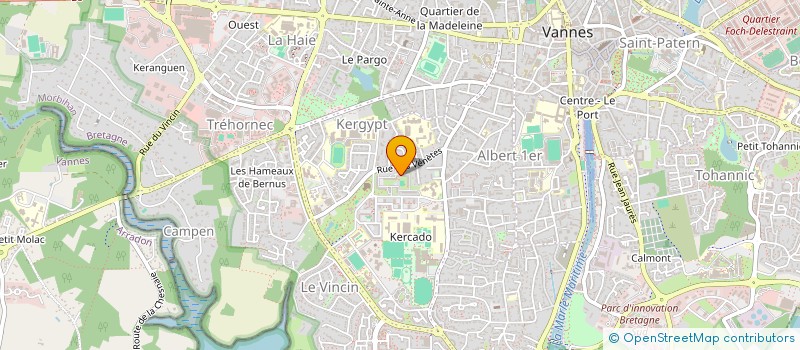 localisation de l'entreprise MONSIEUR TEKIN TUNC à VANNES