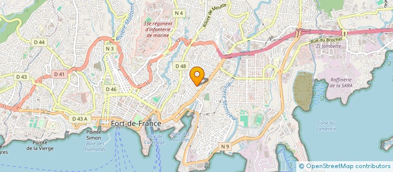 localisation de l'entreprise MONSIEUR TEMARD JOSEPH  FORT-DE-FRANCE