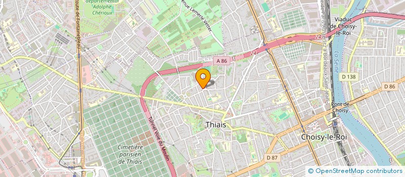 localisation de l'entreprise MONSIEUR TENDRY RAVATOMANGA  THIAIS