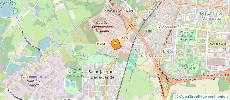 localisation de l'entreprise MONSIEUR TENESSY LE BLANC  SAINT-JACQUES-DE-LA-LANDE