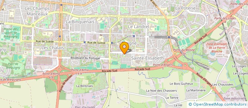 localisation de l'entreprise MONSIEUR TENZIN CHAMA  RENNES