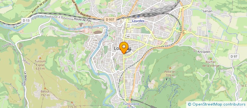 localisation de l'entreprise MONSIEUR TENZIN JITSANG  LOURDES