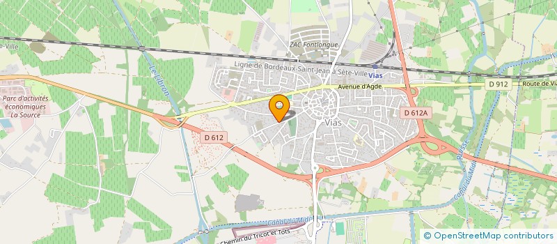 localisation de l'entreprise MONSIEUR TEO ARGENTIERI  VIAS