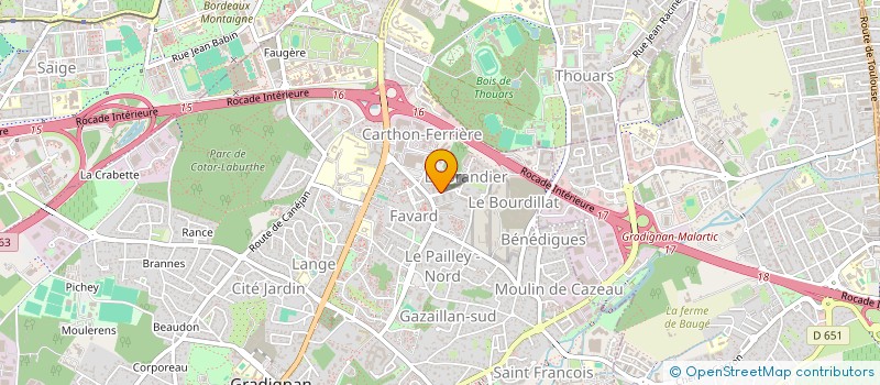 localisation de l'entreprise MONSIEUR TEO AUTEXIER  GRADIGNAN