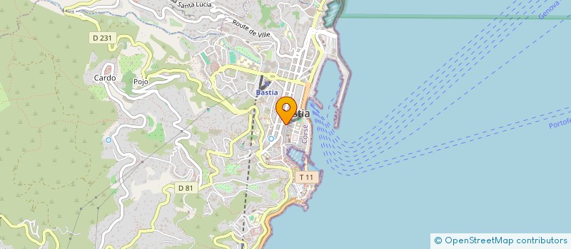 localisation de l'entreprise MONSIEUR TEO BAUDINO à BASTIA