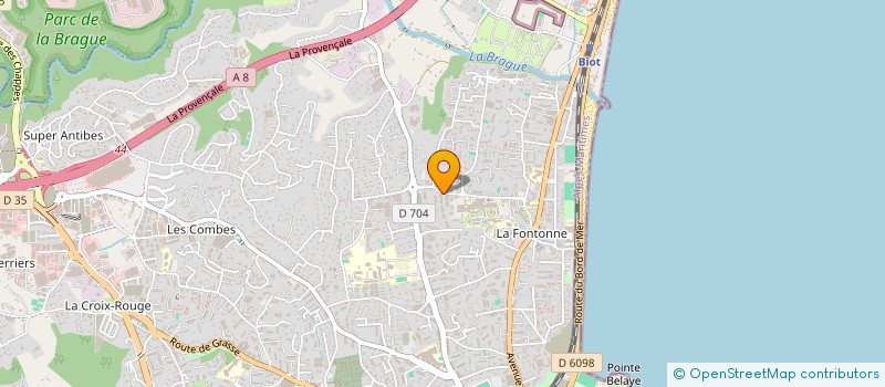 localisation de l'entreprise MONSIEUR TEO BLANDIN  ANTIBES