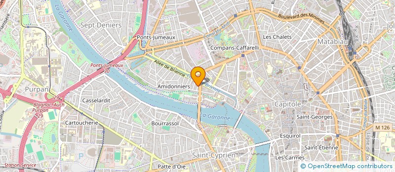 localisation de l'entreprise MONSIEUR TEO COURBOIN  TOULOUSE