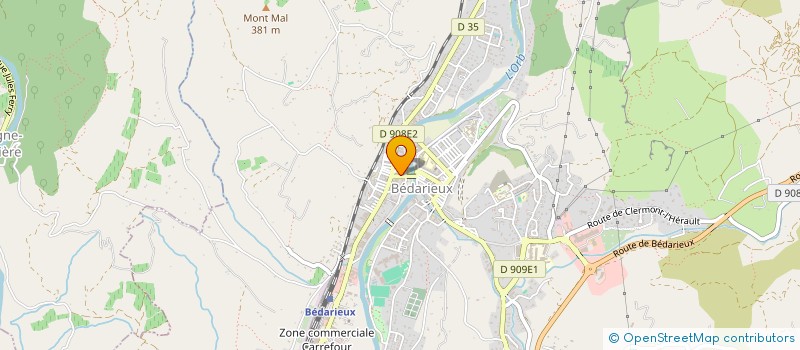 localisation de l'entreprise MONSIEUR TEO FABREGUETTES  BEDARIEUX