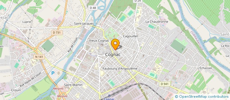 localisation de l'entreprise MONSIEUR TEO FERRINI à COGNAC