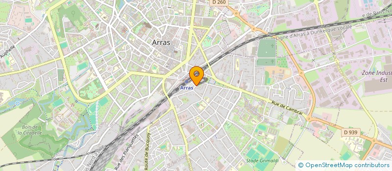 localisation de l'entreprise MONSIEUR TEO FORTIN à ARRAS
