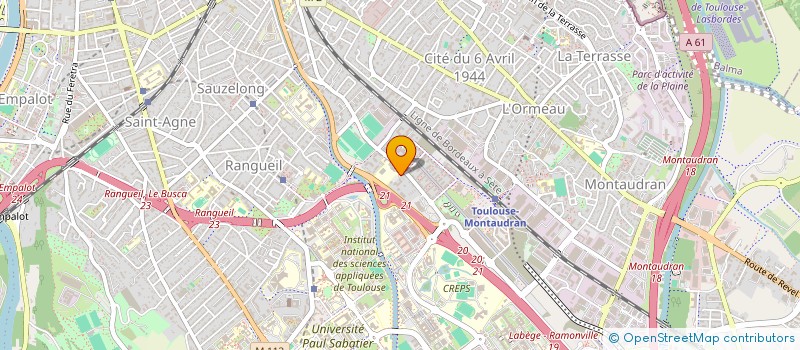localisation de l'entreprise MONSIEUR TEO GESTIN à TOULOUSE