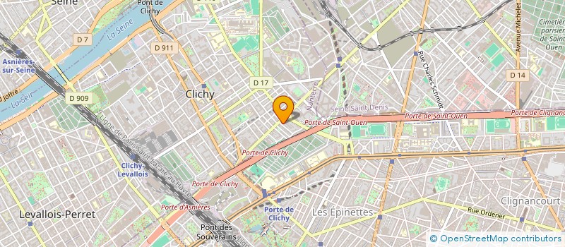 localisation de l'entreprise MONSIEUR TEO LECOUTURIER à CLICHY