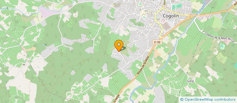 localisation de l'entreprise MONSIEUR TEO LOUVET à COGOLIN