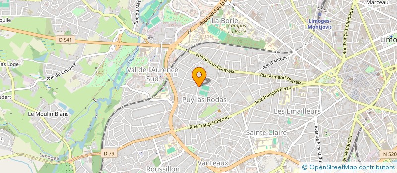 localisation de l'entreprise MONSIEUR TEO MARTINS à LIMOGES