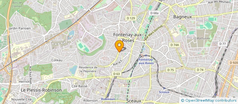 localisation de l'entreprise MONSIEUR TEO MINGASSON à FONTENAY-AUX-ROSES