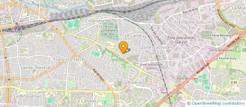 localisation de l'entreprise MONSIEUR TEO MIRRIONE  RENNES