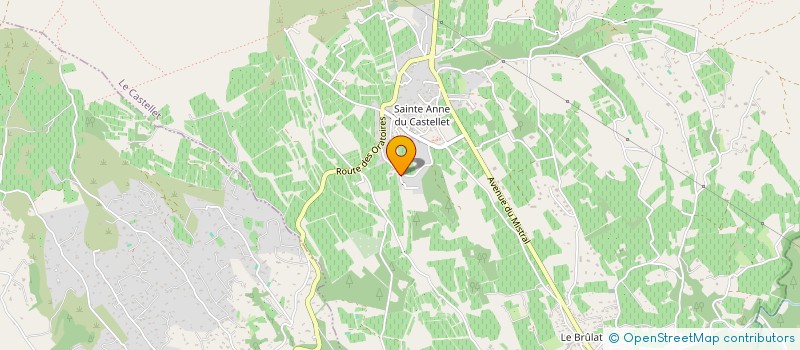 localisation de l'entreprise MONSIEUR TEO POQUET  LE CASTELLET