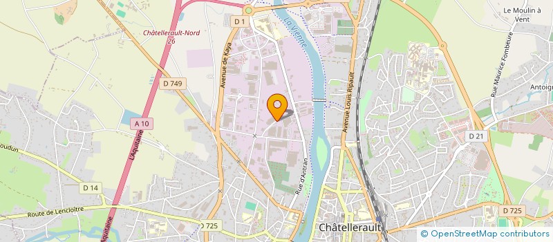 localisation de l'entreprise MONSIEUR TEO ROUSSEL à CHATELLERAULT