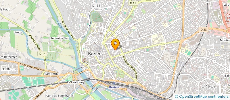 localisation de l'entreprise MONSIEUR TEO SOSSAYA  BEZIERS