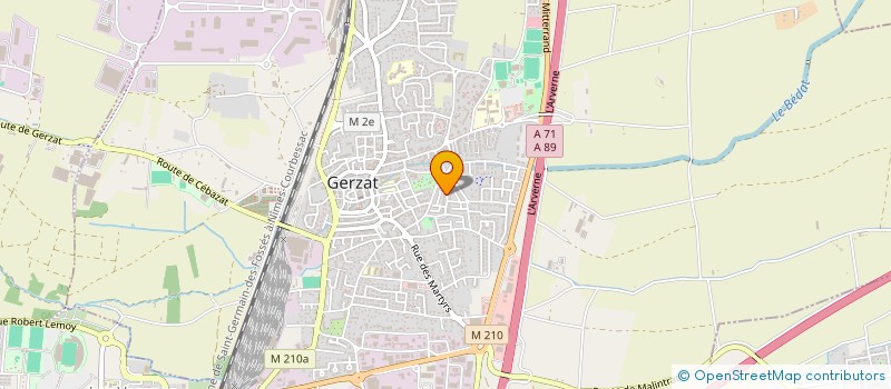 localisation de l'entreprise MONSIEUR TEODOR DJUROV  GERZAT