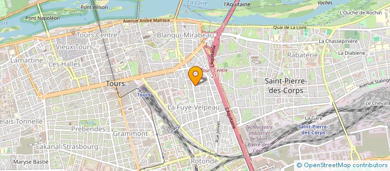 localisation de l'entreprise MONSIEUR TEOPHIL LEMAITRE  TOURS