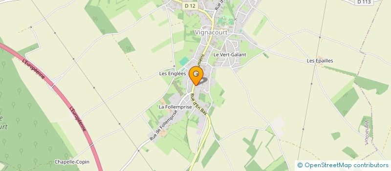 localisation de l'entreprise MONSIEUR TEOPHILE BOURGEOIS  VIGNACOURT