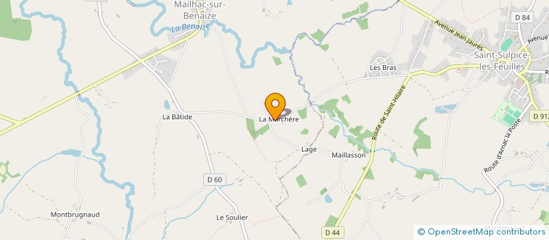 localisation de l'entreprise MONSIEUR TERENCE ARNOLD à MAILHAC-SUR-BENAIZE