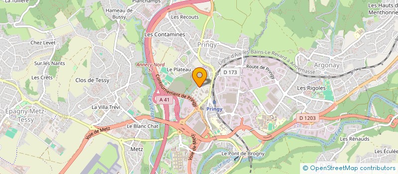 localisation de l'entreprise MONSIEUR TERENCE ARROYO à ANNECY