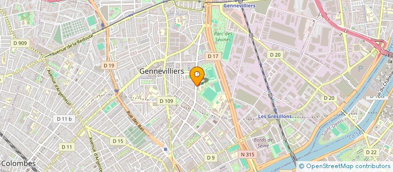 localisation de l'entreprise MONSIEUR TERENCE BORDELAIS à GENNEVILLIERS