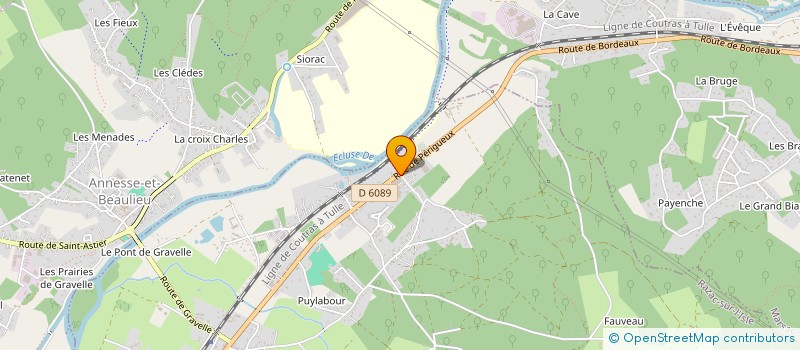 localisation de l'entreprise MONSIEUR TERENCE CAPELOT  RAZAC-SUR-L'ISLE