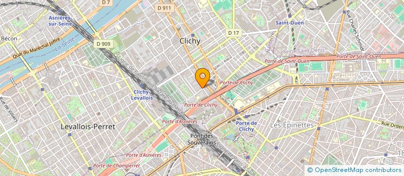 localisation de l'entreprise MONSIEUR TERENCE CURGUT  CLICHY