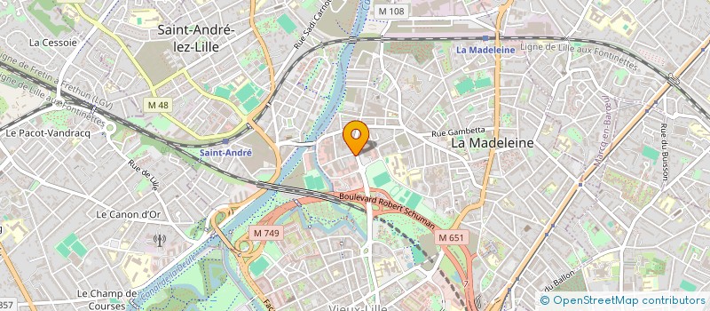 localisation de l'entreprise MONSIEUR TERENCE DELATTRE à LA MADELEINE