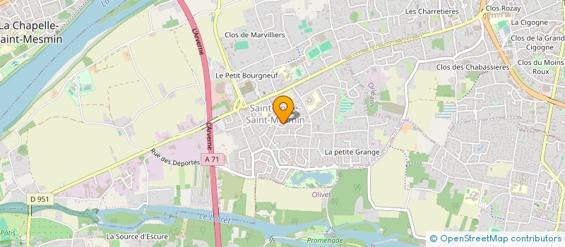 localisation de l'entreprise MONSIEUR TERENCE DESRUES à SAINT-PRYVE-SAINT-MESMIN