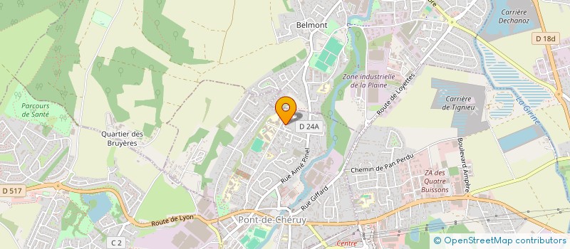 localisation de l'entreprise MONSIEUR TERENCE DURIMEL  PONT-DE-CHERUY