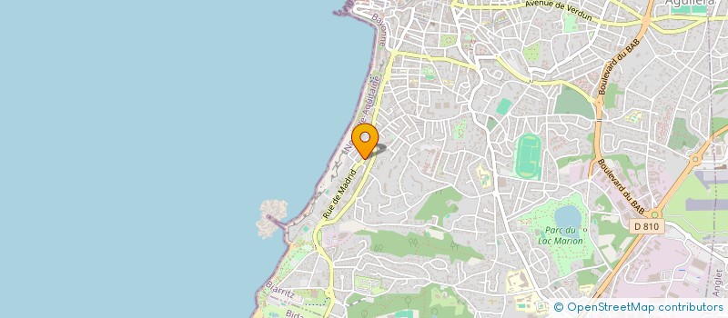 localisation de l'entreprise MONSIEUR TERENCE LACOMBE à BIARRITZ