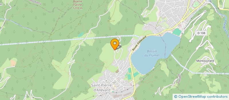 localisation de l'entreprise MONSIEUR TERENCE LAMBERT  CRETS EN BELLEDONNE