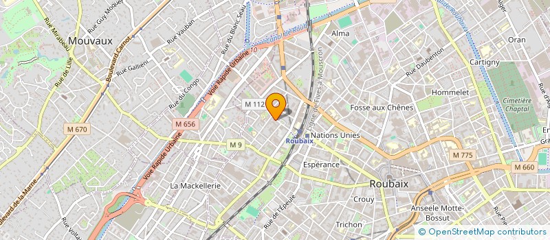 localisation de l'entreprise MONSIEUR TERENCE LESAGE à ROUBAIX