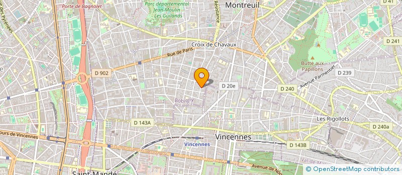 localisation de l'entreprise MONSIEUR TERENCE MILI à MONTREUIL