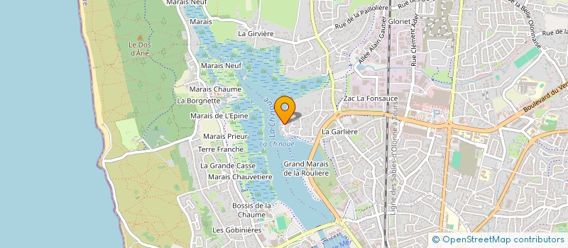 localisation de l'entreprise MONSIEUR TERENCE MORIN à LES SABLES D'OLONNE