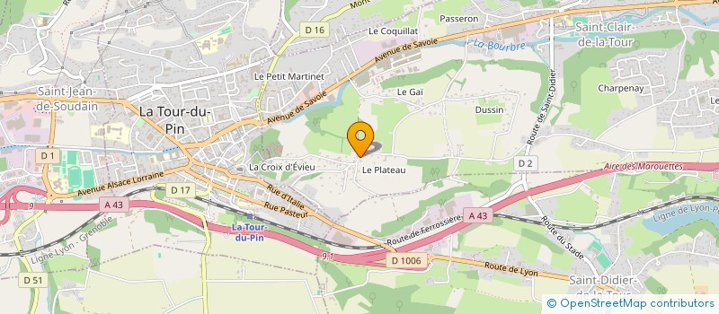 localisation de l'entreprise MONSIEUR TERENCE PELLICER  SAINT-CLAIR-DE-LA-TOUR