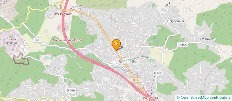 localisation de l'entreprise MONSIEUR TERENCE PIANELLI à LA BOUILLADISSE