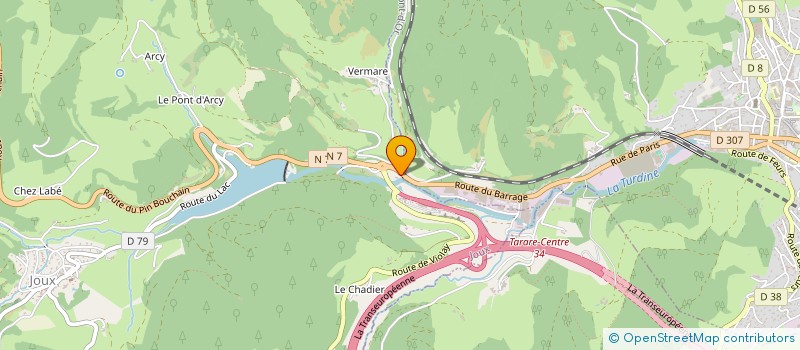 localisation de l'entreprise MONSIEUR TERRI BOUCHET à JOUX