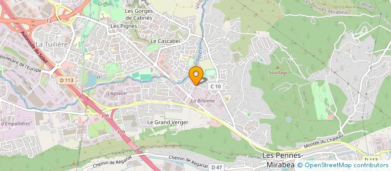 localisation de l'entreprise MONSIEUR TERRY CRISTINELLI à LES PENNES-MIRABEAU