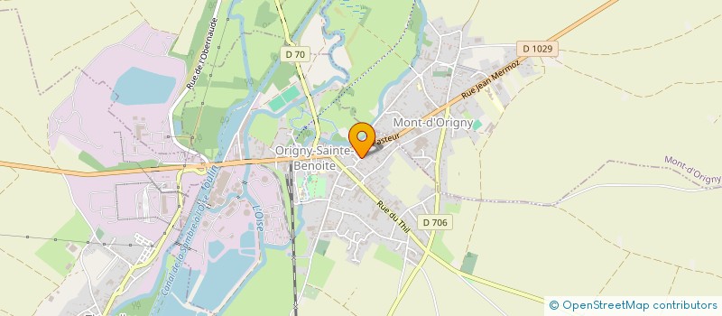 localisation de l'entreprise MONSIEUR TERRY DUMANT  ORIGNY-SAINTE-BENOITE