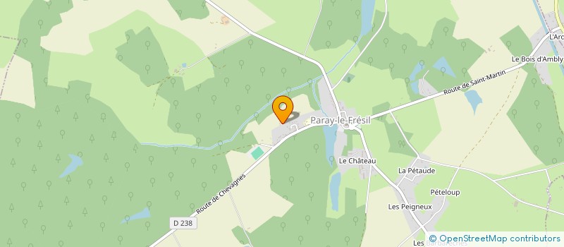 localisation de l'entreprise MONSIEUR TERRY FONTAINE  PARAY-LE-FRESIL